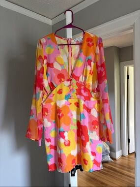 Never Fully Dressed Multicolor Floral Mini Dress